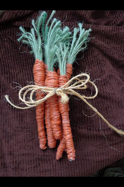 Baler Twine Carrots Easy To Make And So Cute For Spring Бечевки