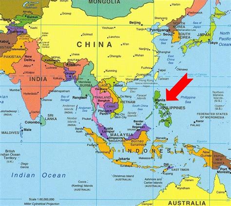 Location Of Philippines In World Map United States Map
