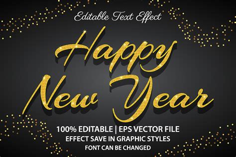 Happy New Year Font Vector Art Icons And Graphics For Free Download