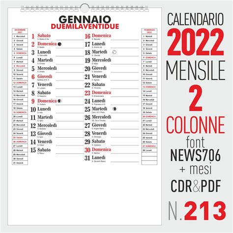 Calendario 2022 Con I Nomi Dei Santi Calendario Festivita