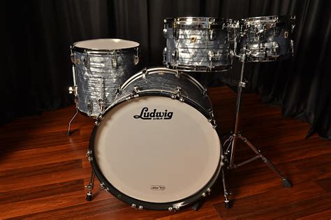 Ludwig Drum Sets Usa Classic Maple Sky Blue Pearl 10 12 Reverb