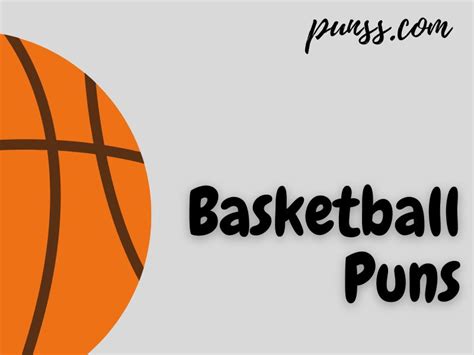 Basketball Puns Jokes And One Liners