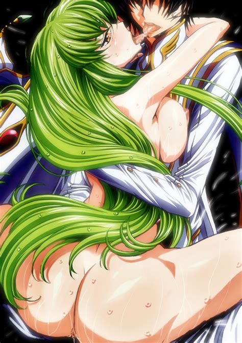 Rule 34 Anus Ass Black Hair Blush Breasts Brown Eyess C C Clothed On Nude Code Geass Green