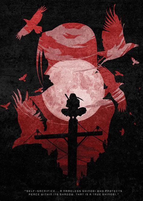 Itachi Poster By Ryan Ibita Displate Cool Anime Wallpapers Cute