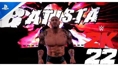 Batista Entrance Wwe 2k22 Youtube