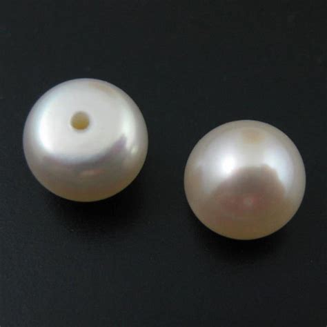 Wholesale White Freshwater Button Pearls 9 10mm June Birthstone Sold