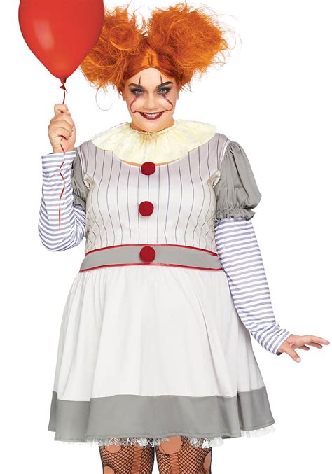 adult s plus size creepy clown costume