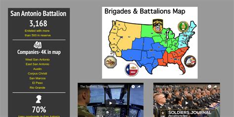 Army Recruiting Brigade Map Army Military