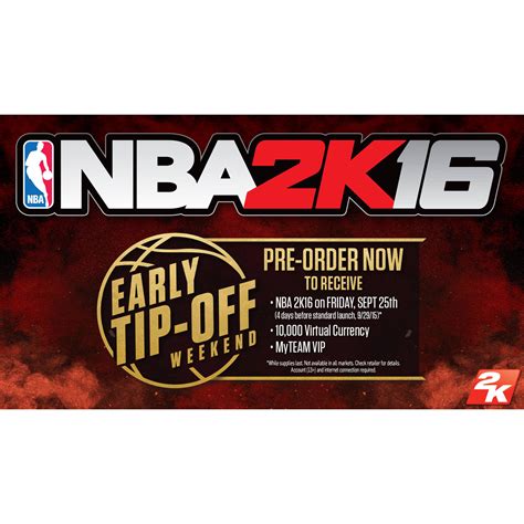 Take Two Nba 2k16 Early Tip Off Edition Xbox One 49630 Bandh