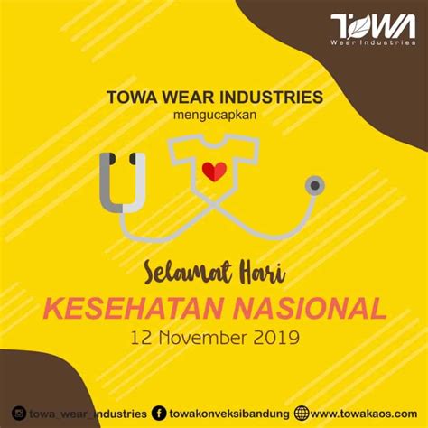 Hari Kesehatan Nasional Ke Fokus Isu Stunting Konveksi Towa Wear Industries