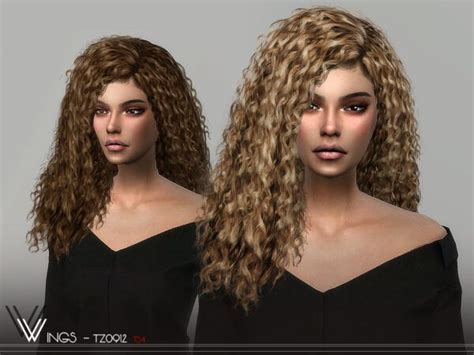 The Sims Resource Wings Tz0912 Hair Sims 4 Hairs Sims 4 Curly Hair
