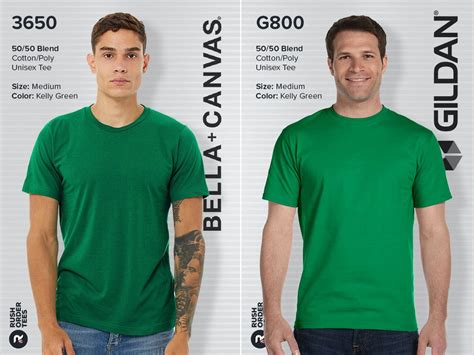bella canvas vs gildan comparing 5 of their top t shirts
