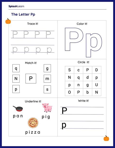 Free Letter P Phonics Worksheet For Preschool Beginning Sounds Letter