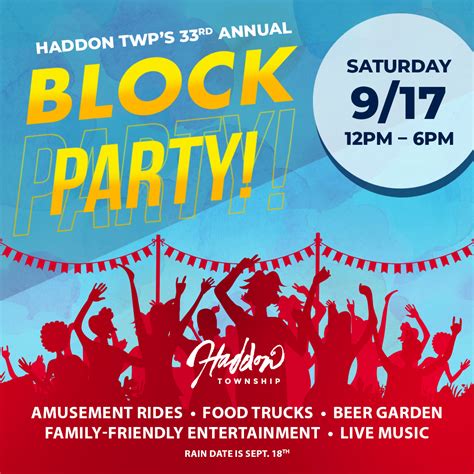 Haddon Twp Rd Annual Block Party Haddon Township