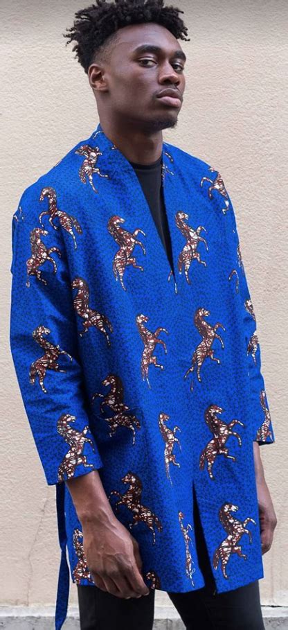De La Sébure Burkina Faso Chemise Homme Homme Kimono