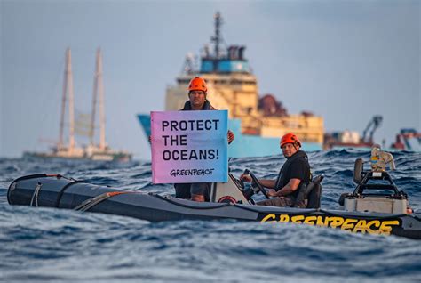 Greenpeace Stages Pacific Ocean Protest Against Deep Sea Mining The