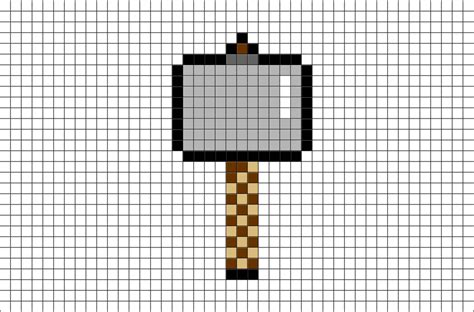 Thor Hammer Mjolnir Pixel Art Pixel Art Thors Hammer Thors Hammer