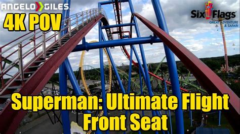 Superman Ultimate Flight In 4k Pov Six Flags Great Adventure Youtube