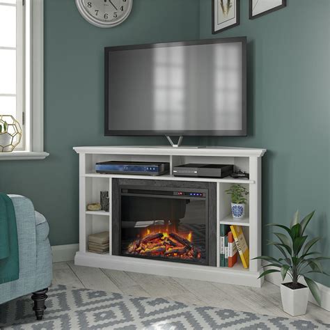 The subtly styled carver is an excellent addition to just about every home. Ameriwood Home Parlor 47.63 in. Electric Corner Fireplace ...