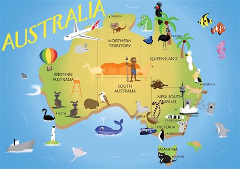 Kids Australia Map By Pippy92 On Deviantart