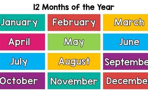 10 Best Free Printable Months Of The Year Chart Printablee Theme Loader