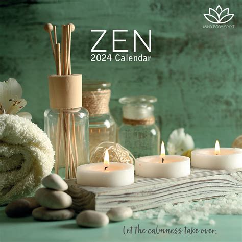 2024 Zen Square Wall Calendar Motivational Calendars By The Ted