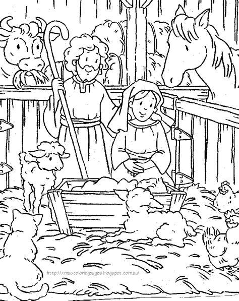 Nativity Coloring Pages Activity Coloring Pages