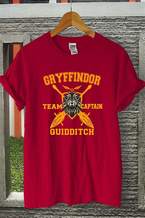Gryffindor Quidditch Shirt Slytherin Shirt Team Captain Shirt Custom