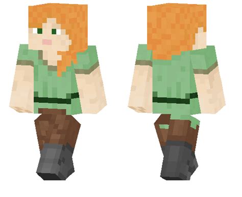 Cute Alex | Minecraft PE Skins png image