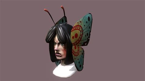 Butterfly Character 3d Model By Sindyart Ec8c677 Sketchfab
