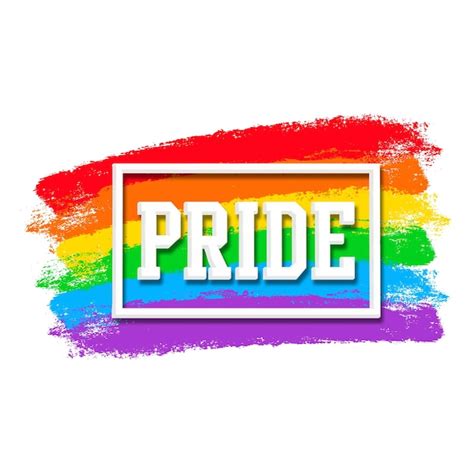 premium vector lgbt pride flag sticker
