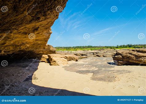 Rocks Of The Sam Phan Bok In Thailand Stock Image Image Of Attraction