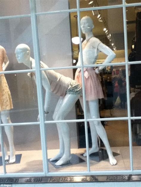 Funny Photos Of Mannequins Appearing To Twerk And Grope Each Other