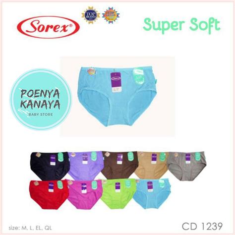 Jual Msrcdd02 1pcs Cd Celana Dalam Wanita Sorex Super Soft 1239