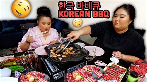 KOREAN BBQ PORK BELLY WRAPS WAGYU STEAK FEAST AT HOME COOKING EATING MUKBANG 먹방 EATING