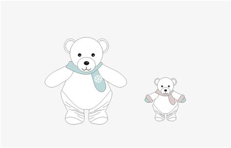 Stick Figure Polar Bear Polar Bear Cartoon Animal Png Clipart Image