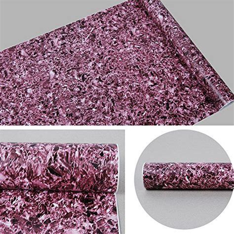 Simplelife4u Purple Granite Marble Effect Contact Paper Removable Vinyl Shelf Liner Cupboard