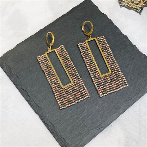 The Houndstooth Woven Earring Blue Yonder Jewelry