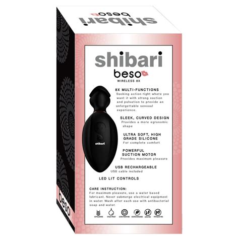 buy the beso clitoral suction 8 function rechargeable vacuum vibrator black shibari wands