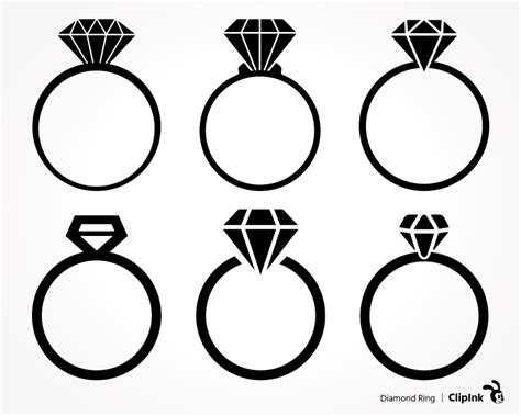 Ring svg, wedding svg, diamond svg | svg, png, eps, dxf, pdf | ClipInk