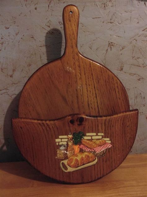Mid Century Wooden Wall Hanging Paper Plate Holder Paper Plate