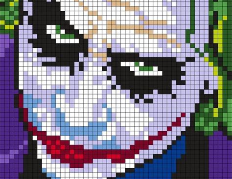 Joker Pixel Art 31 Idées Et Designs Pour Vous Inspirer En Images