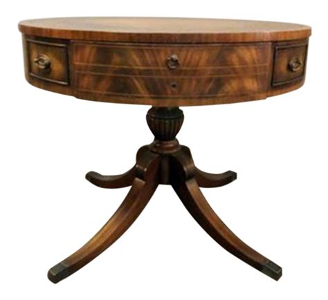 Side Tables | Drum table, Side table, Burled wood