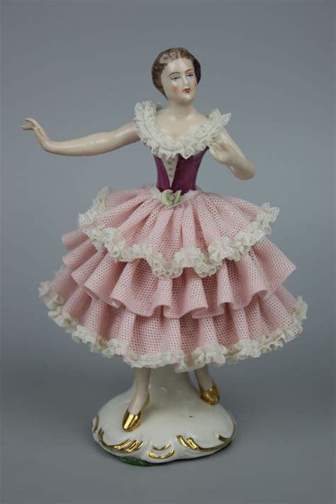 Wilhelm Rittirsch Dresden Figurine Ballerina Figurines Porcelain