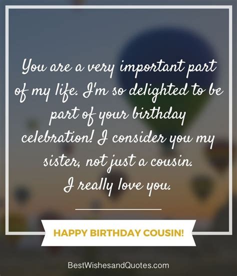 Birthday Wishes To Cousin Quotes Shortquotescc