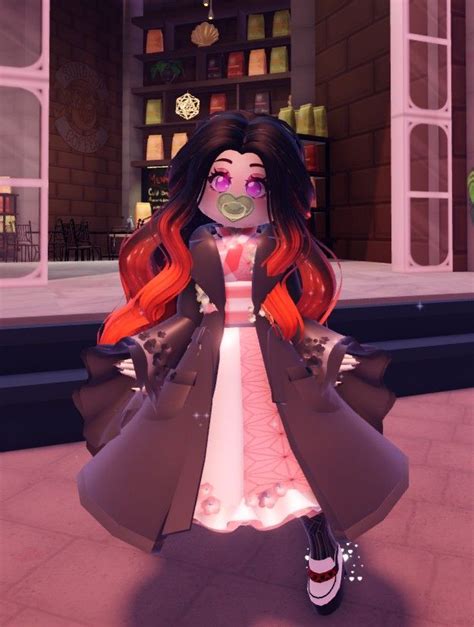 Nezuko Cosplay Aesthetic Roblox Royale High Outfits Nezuko Cosplay