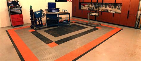 Saw something that caught your attention? Garage floor tiles for your lovely garage in mostly orange ...