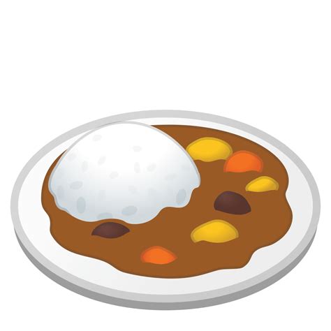 Curry Rice Icon Noto Emoji Food Drink Iconset Google