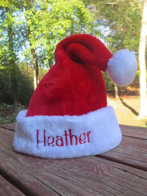 Adult Size Personalized Santa Hat Adult Size Lots Of Font