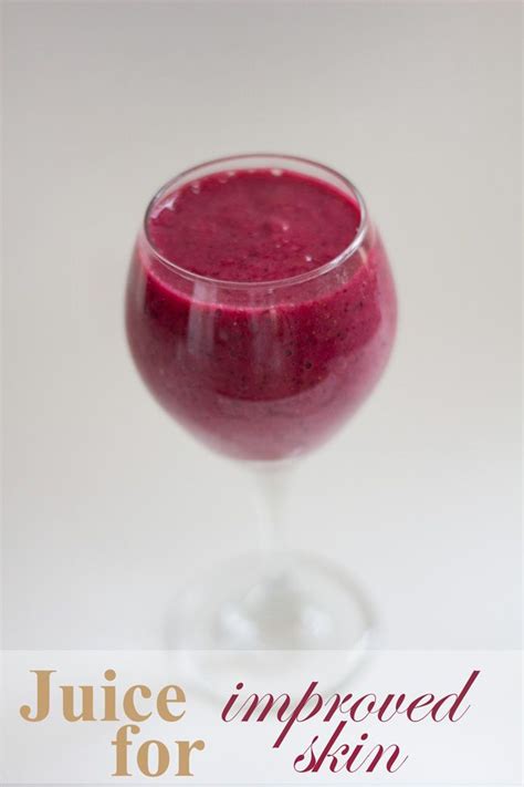 Berry Smoothie For Improved Skin — Yogabycandace Juice For Skin
